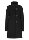 Fay Romantic Lined Coat In Black