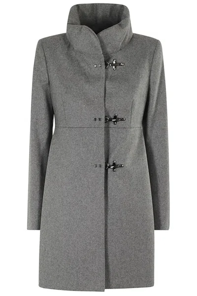 Fay Romantic Lined Coat In Grey