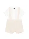 Fay Round-collar Shorts Set In Multi