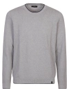 Fay Crew Neck Sweater In S Grigio/blu Royale