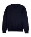 Fay Round-neck Pullover In Wool In Black