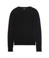 Fay Round-neck Pullover In Black