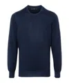 Fay Logo-embroidered Sweater In Black