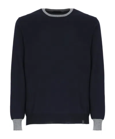 Fay Round Neck Sweater In Black