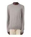Fay Sweater With Profile Patches On The Elbows In Gray