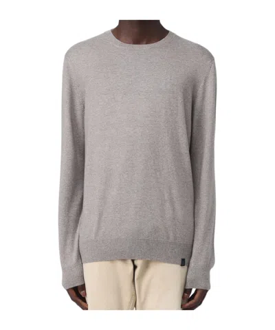 Fay Round Neck Sweater In Gray