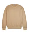 Fay Round Neck Sweater In Nude