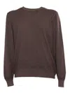 Fay Rounded Sweater In Brown