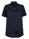 Fay Short Sleeve Shirt In Blue