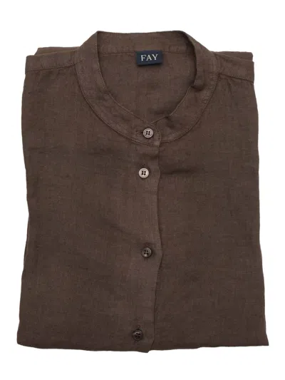 Fay Shirt In Brown