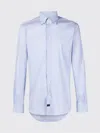 Fay Button Down Stretch Shirt In Blue