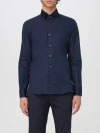 Fay Tailored Long Sleeves Cotton Shirt In Transparent