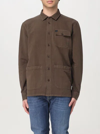 FAY SHIRT FAY MEN COLOR BROWN,G63022032