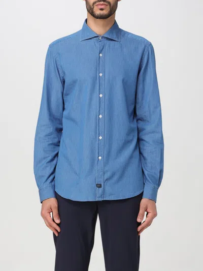 Fay Shirt  Men Color Denim