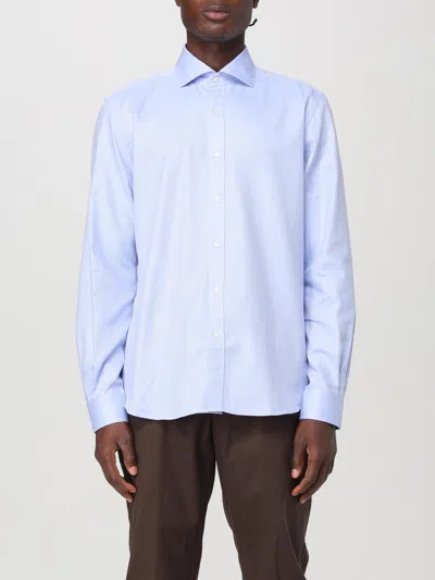 FAY SHIRT FAY MEN COLOR GNAWED BLUE,419625011