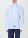 FAY SHIRT FAY MEN COLOR GNAWED BLUE,405580011