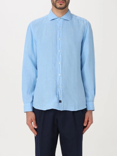 Fay Shirt  Men Color Gnawed Blue