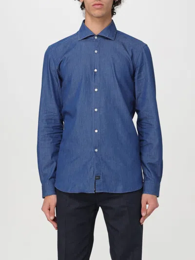 Fay Shirt  Men Color Stone Washed