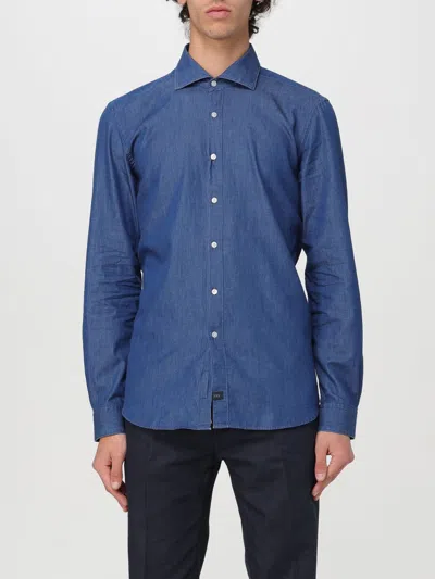 Fay Shirt  Men Colour Stone Washed