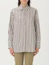 Fay Tailored Cotton Shirt With Vertical Stripes