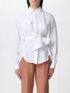 Fay Shirt With Bow In White
