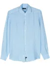 Fay Cutaway Collar Linen Shirt