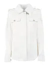 Fay White Collared Jacket In White