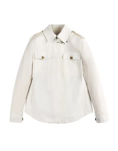FAY SHIRT JACKET WITH DISTINCTIVE HOOK CLOSURE