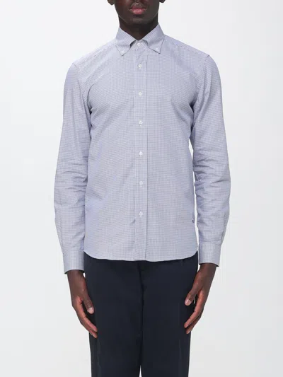 Fay Shirt Men Color Multicolor In Blue