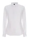 Fay Stretch Cotton Shirt In White
