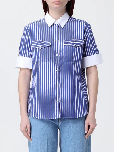 Fay シャツ  レディース カラー ブルー In Blue