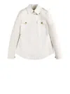 Fay Shirt Jacket Con Gancio Shirt Jacket In White