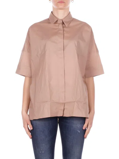 Fay Shirts Beige In Brown