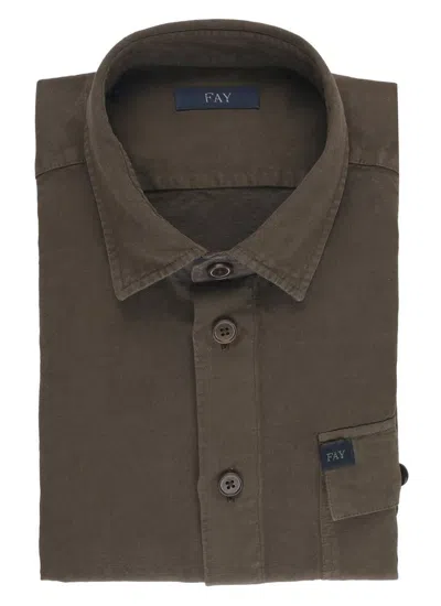 Fay Shirts In Brown