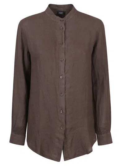 Fay Shirts Brown