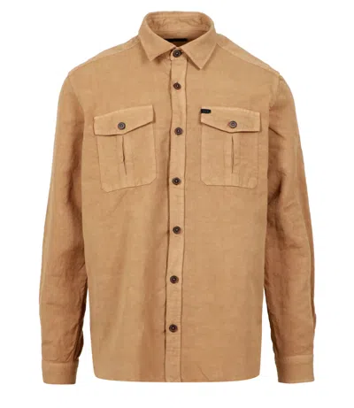 Fay Shirts Camel In Brown