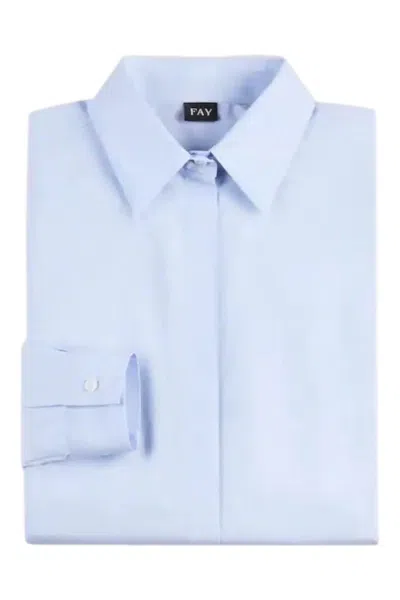 Fay Shirts Clear Blue