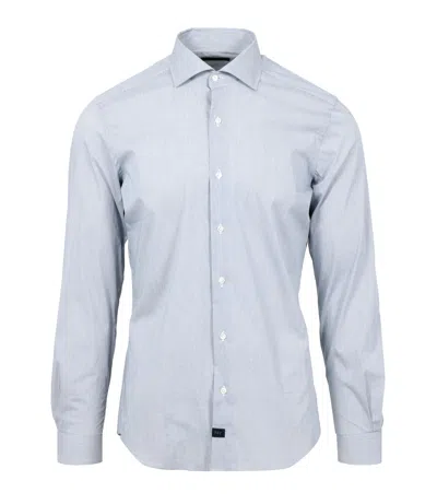 Fay Shirts White In Blue