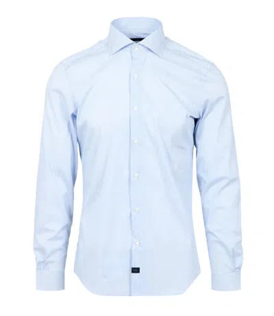 Fay Shirts White In Blue