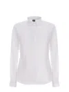 Fay Stretch Cotton Shirt In White