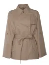 Fay Short Brown Trench Coat In Brown
