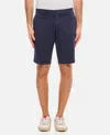 Fay Chino Slim Short In Blue