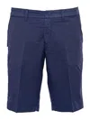 Fay Short Chino Tinto Capo Slim Fit In Blue