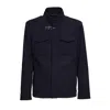 Fay Short Classic Field Jacket For Men In Blue