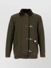 Fay Short Coat Featuring Four Side Hooks In Green