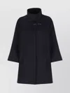 Fay Short High Collar Waterproof Jacket In Black