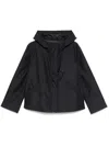 Fay Short Parka Coat In Black