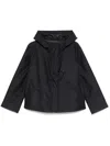 Fay Short Parka Coat In Black