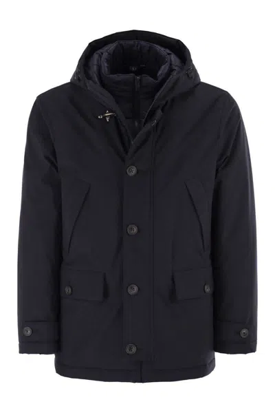 FAY FAY SHORT PARKA IN TECHNICAL GABARDINE