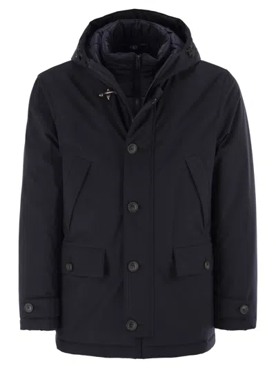 FAY SHORT PARKA IN TECHNICAL GABARDINE